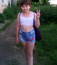 children in a skirt